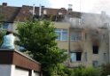 Brand Wohnung mit Menschenrettung Koeln Vingst Ostheimerstr  P011